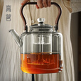 高茗（gaoming）茶壶泡茶大容量煮茶壶加厚耐高温高硼硅玻璃烧水茶壶电陶炉煮水壶 墨冰壶 2200ml