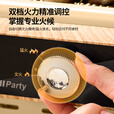 北山狼 电碳两用炉户外野餐烧烤炉围炉煮茶套装无烟烧烤架家用电烤炉 白拼黑N1【带烤网】
