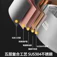 JEEP户外锅具不锈钢露营锅全套装备烧水壶一体套锅卡式炉野营煮饭