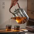 高茗（gaoming）茶壶泡茶大容量煮茶壶加厚耐高温高硼硅玻璃烧水茶壶电陶炉煮水壶 墨冰壶 2200ml