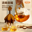 探险者（TAN XIAN ZHE）围炉煮茶壶户外露营烧水壶玻璃煮茶罐杯子套装耐高温提梁烧水壶