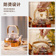 探险者（TAN XIAN ZHE）围炉煮茶壶户外露营烧水壶玻璃煮茶罐杯子套装耐高温提梁烧水壶