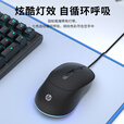 惠普（HP）G100鼠标有线办公人体工学 笔记本电脑台式机通用USB适用 白色轻声