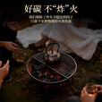 荣汇达围炉煮茶碳家用无烟炭室内煮茶高级木炭橄榄碳核桃炭龙眼炭 龙眼炭一斤装【无烟环保】送引燃碳10块