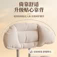 霓峰滑轮矮凳万向轮小凳子家用带娃神器儿童凳带轮移动圆凳客厅沙发凳 小圆凳-无靠背【米白】常规款