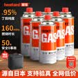 岩谷（Iwatani）卡式炉气罐燃气罐瓦斯气安全防爆丁烷气罐户外便携煤气罐装气体 【6瓶+收纳包】250g原装大气