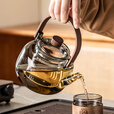 炫野玻璃煮茶壶耐高温家用提梁壶电陶炉煮茶器烧水壶泡茶壶大容量单壶 烟灰提梁壶 1000ml