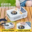 原始人户外卡式炉便携式卡磁瓦斯炉野外露营燃气灶卡磁炉炉具野炊全套 卡其色卡式炉+收纳包【聚能防风】