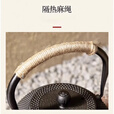 万家全铸铁壶煮茶器围炉煮茶壶煮水泡茶烧水壶铁质功夫茶具电陶炉煮茶器 【中号】铁壶+不锈钢滤网 900ml