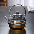 炫野玻璃煮茶壶耐高温家用提梁壶电陶炉煮茶器烧水壶泡茶壶大容量单壶 烟灰提梁壶 1000ml