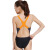 英发（YINGFA）游泳衣女士泳装连体三角竞速型游泳衣 有去水线（无胸垫） 923 923-1黑拼橙灰（有去水线） XS