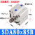 外牙薄型气缸 SDAS80/SDA80*5/10/15/20/25/30/40/50/75/100- SDA80x85-B外螺纹