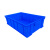 罗德力 零件筐 加厚可折叠收纳整理箱塑料物流周转箱 蓝色6# 348*247*94mm
