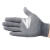 海斯迪克 劳保手套 工人干活尼龙手套 薄款点珠手套 12双灰色均码