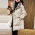 玛古芭（MAGUBA）品牌羽绒服女中长款2023冬季新款小个子流行时尚收腰白鸭绒外套 米色 M
