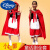 YUNTH万圣节儿童服装男童超人表演服宝宝搞怪服饰小蝙蝠cos服女童演出 小红帽服装 s(95-110cm)