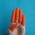 COFLYEE 源厂批发一次性防滑乳胶手指套橙色麻点橡胶无尘无粉手指套2个起发 L
