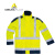 代尔塔荧光服防寒防雨服套装安全服交通服装标志防冻保暖环卫衣服 黄色 XL
