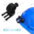 头灯支架 安全帽夹子头盔电筒侧灯夹子手电卡扣韩式消防头盔 插式B 25-27毫米