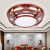 中式吸顶灯客厅圆形实木书房间餐厅LED卧室灯仿古中国风灯具 52cm1035款三色