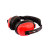 君御 H8002降噪音耳罩头戴式机场工地车间设计隔音耳机 黑红 