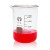 烧杯玻璃加厚耐高温酸碱实验器材量杯带刻度口红 25 50 100 600ml 玻璃棒29.5cm