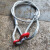 钢丝绳成套吊索具吊钩起重钢丝绳吊带单肢吊钩压制钢丝绳单腿吊具 0.5T2米