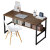 电脑台式桌家用子卧室小型简约租房学生学习写字桌书桌 经典款-0C拉丝黑橡木