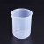 动力瓦特 塑料量杯 塑料烧杯 实验室器皿 塑料刻度杯 1000ml 5个装