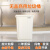 YYN商用无盖大容量厨房卫生桶超大方形加大20L 40L红色长方形桶（送垃圾袋）