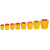 海斯迪克 HK-7010 圆型黄色利器盒 卫生所锐器盒 黄色小型废物桶医院诊所科室 圆形利器盒15L（10个）