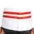 大杨399加厚厨师帽 10顶 10*29cm 红条布船帽 酒店餐厅厨房透气工作帽矮帽 定制