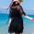 波西米亚海边度假连衣裙收腰显瘦夏季新短款小个子雪纺沙滩裙 白色 XL