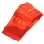 稳斯坦 W6011 (100个)彩色铝箔自封袋 磨砂哑光镀铝拉骨袋药粉末包装袋 红色20*30cm