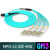 定制 MPO光纤跳线8芯12芯24芯MTPLC万兆多模铠装线OM3适用华为思科交换机IDC尾 MPO-LC-8芯-40G OM3 1m