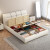 费杰罗 皮床卧室双人床现代简约意式轻奢储物大床219W# 1.8m框架