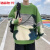 骆森驰（LUOSENCHI）新款秋季不规则拼接撞色毛衣韩版vintage设计感针织衫男女款 绿色 M