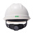 梅思安ABS豪华超爱戴有孔白色防撞头盔透气安全帽+双色logo单处定制印字+1个编码1顶
