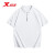 特步（XTEP）polo衫男夏季新款运动翻领T恤冰丝透气半袖 珍珠白 S