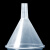 冰禹 BYA-145 塑料透明小漏斗 实验室三角漏斗 耐高温锥形漏斗 120mm（10个）