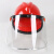 电焊防护罩面罩防冲击飞溅安全帽焊帽透明全脸打磨面屏防护面具 支架+透明面屏+红色安全帽