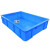 周转箱储物箱物流箱塑料框收纳箱塑胶箱收纳箱加厚 4号箱40*30*15蓝