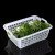 加厚厨房洗菜篮蔬菜彩色塑料篮子配货框子长方形周转框大号收纳筐 4#绿色
