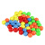 彩色塑料小球 塑料实心球空心球直径5/20mm 计数小球玩具教学袋装幼儿小学数学教具 20mm空心小球 50颗装