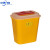 锐器盒废物利器盒一次性圆形方形 黄色针头小型垃圾桶 圆形10L