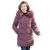 皮尔卡丹（pierre cardin）妈妈冬装外套2022新款中老年人棉服女中长款棉袄加绒加厚棉衣 豆沙色（升级版） XL (建议90-105斤穿）