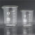玻璃量杯带刻度耐高温可加热实验室透明玻璃烧杯25/50/100ml 10ml 1个