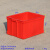定制红色塑料周转箱长方形大号带盖收纳箱加厚工业储物盒不良品箱 53*38*29cm 红色无盖