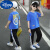 迪士尼（Disney）童装男童夏季套装2023新款中大儿童短袖t恤运动两件套小男孩衣服 蓝色套装 170cm