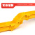 京助 光纤走线槽道尾纤槽PVC阻燃塑料黄色机房机柜ABS跳线下纤机房光缆综合布线 直连接120*100 